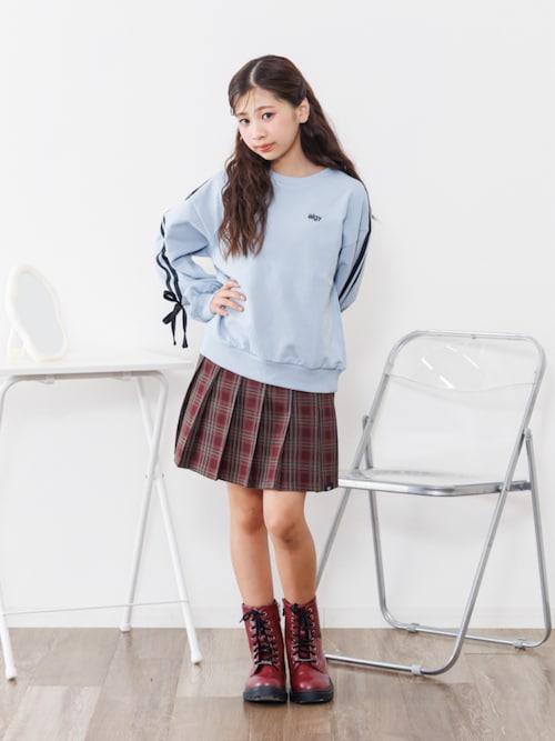 袖りぼんトレーナー（スウェット）｜algy（アルジー）のファッション