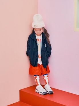 「p.premier（ピードットプルミエ）のアイテム」を使った、F.O.OnlineStoreさん（キッズ・110cm）の夏コーディネート
