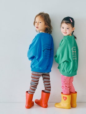 「アイテム（レインシューズ）」を使った、F.O.OnlineStoreさん（キッズ・110cm）の冬コーディネート