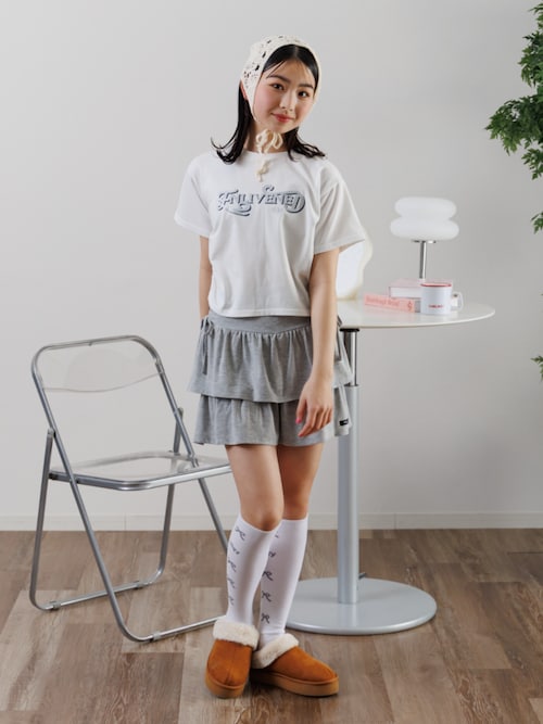 【新品】LAVANDA ティアードミニスカパン セール】ティアードミニスカパン（スカート）｜algy（アルジー