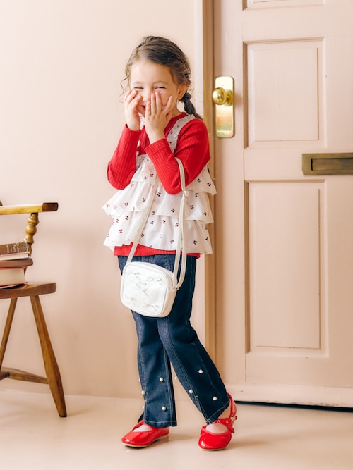 キルティングリボンポシェット（ショルダーバッグ）｜apres les cours