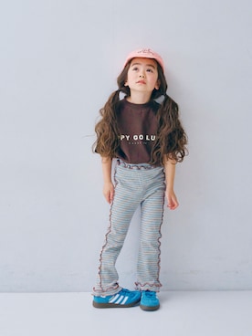 「p.premier（ピードットプルミエ）のアイテム（パンツ）」を使った、F.O.OnlineStoreさん（キッズ・110cm）の春コーディネート