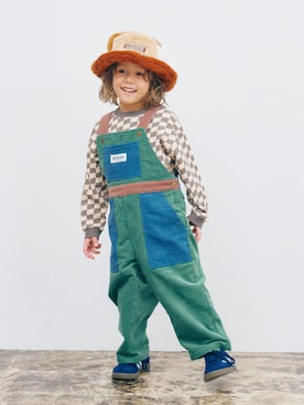 「アイテム（サロペット/オーバーオール）」を使った、F.O.OnlineStoreさん（キッズ・110cm）の冬コーディネート