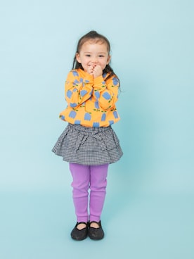 「アイテム（スカート）」を使った、F.O.OnlineStoreさん（キッズ・100cm）の冬コーディネート