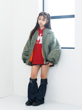 「アイテム（ブルゾン）」を使った、F.O.OnlineStoreさん（キッズ・140cm）の秋コーディネート