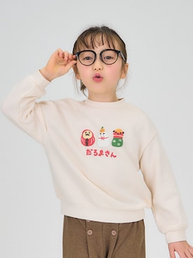 「apres les cours（アプレレクール）のアイテム（スウェット）」を使った、F.O.OnlineStoreさん（キッズ・110cm）の冬コーディネート