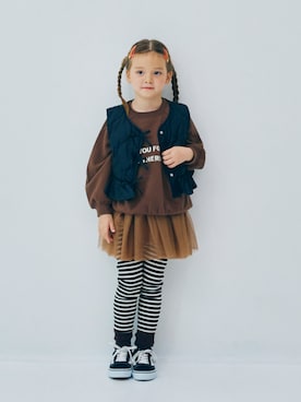 「アイテム（セットアップ）」を使った、F.O.OnlineStoreさん（キッズ・110cm）の秋コーディネート