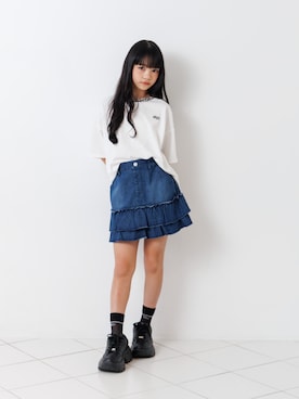 「algy（アルジー）のアイテム」を使った、F.O.OnlineStoreさん（キッズ・141cm）の春コーディネート