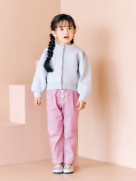 「アイテム（パンプス）」を使った、F.O.OnlineStoreさん（キッズ・110cm）の秋コーディネート