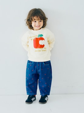 「アイテム（レッグウェア）」を使った、F.O.OnlineStoreさん（キッズ・90cm）の秋コーディネート