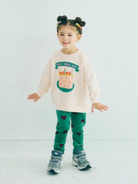 「アイテム（レッグウェア）」を使った、F.O.OnlineStoreさん（キッズ・110cm）の秋コーディネート