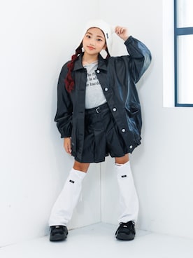 「アイテム（レッグウェア）」を使った、F.O.OnlineStoreさん（キッズ・139cm）の秋コーディネート