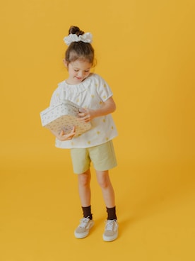 「Boribon（ボリボン）のアイテム」を使った、F.O.OnlineStoreさん（キッズ・110cm）の夏コーディネート