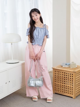 「アイテム（バッグ）」を使った、F.O.OnlineStoreさん（キッズ・110cm）の夏コーディネート