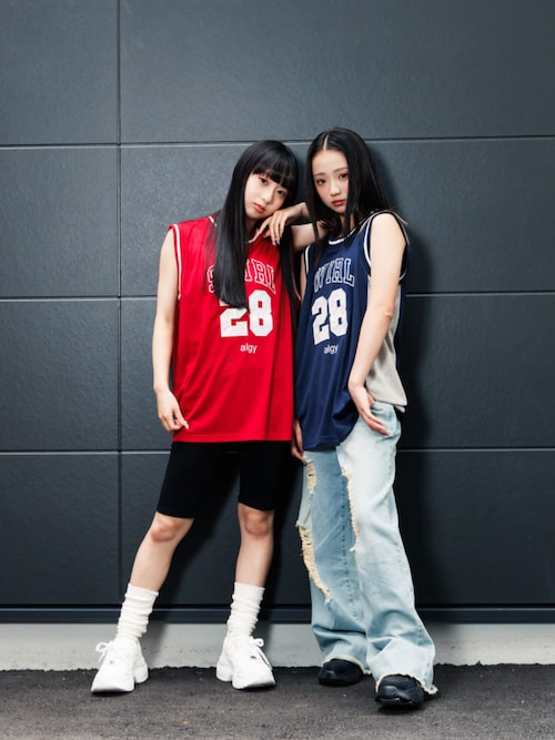 【専用出品】 ロゴゴムバイカーパンツ（その他パンツ）｜algy（アルジー）の