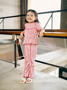 「apres les cours（アプレレクール）のアイテム」を使った、F.O.OnlineStoreさん（キッズ・110cm）の春コーディネート