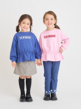 「アイテム（ローファー）」を使った、F.O.OnlineStoreさん（キッズ・110cm）の秋コーディネート