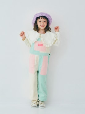 「アイテム（オールインワン・サロペット）」を使った、F.O.OnlineStoreさん（キッズ・110cm）の秋コーディネート