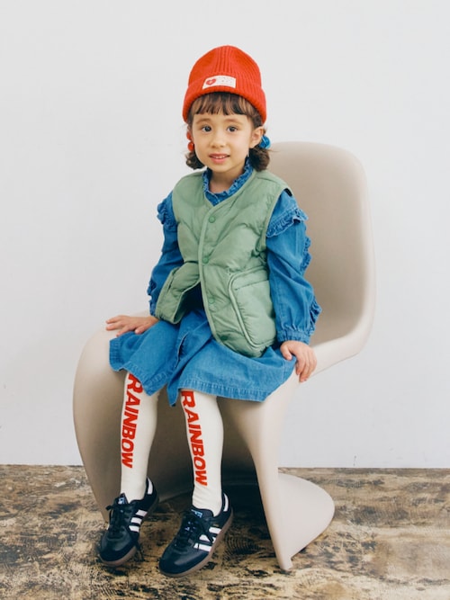 セール】【リンク/ジュニア対応】フリルブラウスワンピース（シャツ