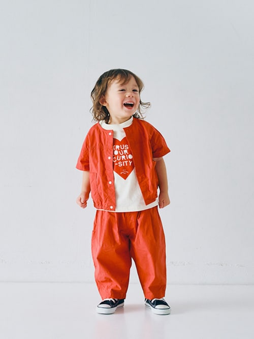 ジュニア対応】カラフルタイプライターワイドタックパンツ（その他