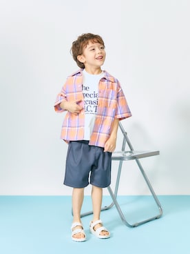 「アイテム（サンダル）」を使った、F.O.OnlineStoreさん（キッズ・110cm）の夏コーディネート