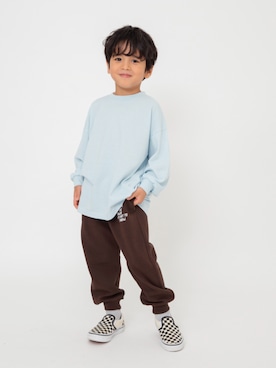 「アイテム（スウェットパンツ）」を使った、F.O.OnlineStoreさん（キッズ・110cm）の秋コーディネート