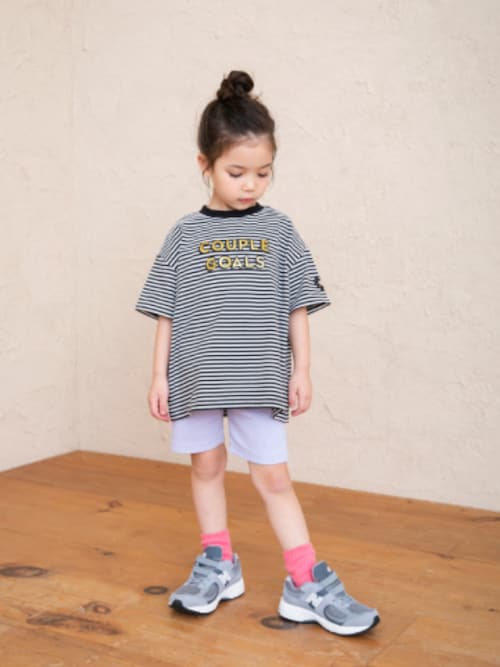 セール】【ジュニア対応】袖ハート4色4柄半袖Tシャツ（Tシャツ