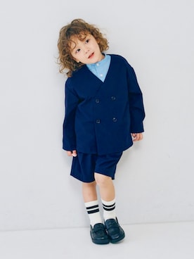 「アイテム（スーツパンツ）」を使った、F.O.OnlineStoreさん（キッズ・110cm）の冬コーディネート