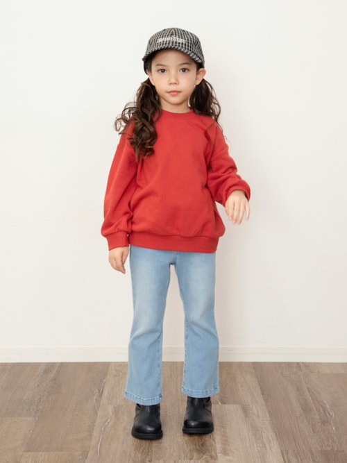 セール】【ジュニア対応】カラバリグラフィックトレーナー（スウェット