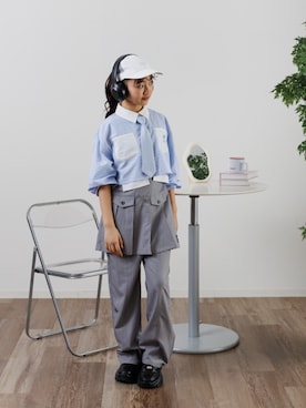 「アイテム（帽子）」を使った、F.O.OnlineStoreさん（キッズ・152cm）の夏コーディネート
