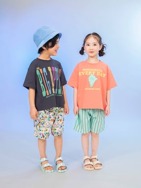 「BREEZE（ブリーズ）のアイテム」を使った、F.O.OnlineStoreさん（キッズ・110cm）の夏コーディネート