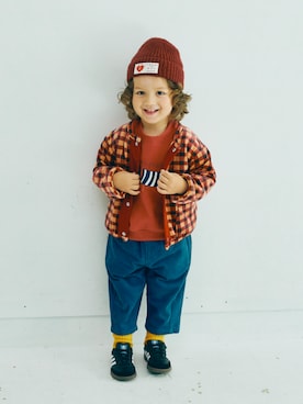 「アイテム（カーディガン/ボレロ）」を使った、F.O.OnlineStoreさん（キッズ・110cm）の冬コーディネート