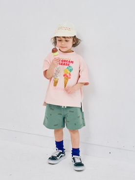 「アイテム（レッグウェア）」を使った、F.O.OnlineStoreさん（キッズ・110cm）の夏コーディネート