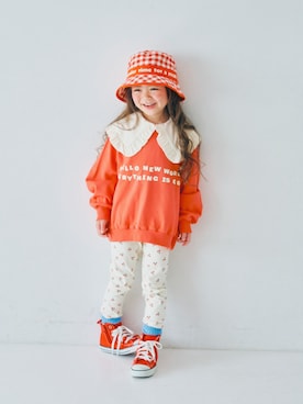 「p.premier（ピードットプルミエ）のアイテム（帽子）」を使った、F.O.OnlineStoreさん（キッズ・110cm）の冬コーディネート