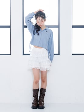 「アイテム（パーカー）」を使った、F.O.OnlineStoreさん（キッズ・154cm）の秋コーディネート