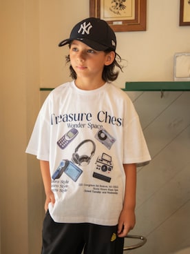 「BREEZE（ブリーズ）の【BREEZE NEW JACK】６柄ストリートTシャツ_ジュニア対応（Tシャツ/カットソー）」を使った、F.O.OnlineStoreさん（キッズ・130cm）の夏コーディネート