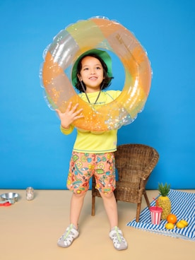 「BREEZE（ブリーズ）のアウトドアハット（ハット）」を使った、F.O.OnlineStoreさん（キッズ・110cm）の夏コーディネート