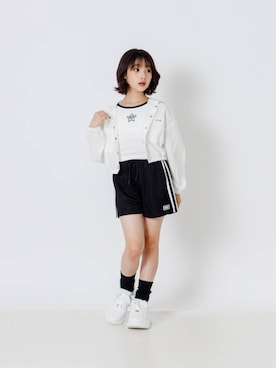「アイテム（ナイロンジャケット）」を使った、F.O.OnlineStoreさん（キッズ・130cm）の夏コーディネート