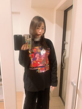 「グラニフTシャツ」｜piyoさん（レディース・162cm）の冬コーディネート