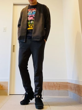 「アイテム（テーラードジャケット）」を使った、Y'sさん（メンズ・171cm）の秋コーディネート