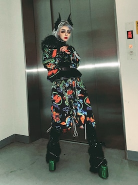 「no brand（ノーブランド）のアイテム（ジャケット/アウター、ブラック系）」を使った、WEDNESDAYさん（レディース・163cm）の秋コーディネート