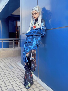 「dollskillのアイテム（トップス、ブラック系）」を使った、WEDNESDAYさん（レディース・163cm）の秋コーディネート