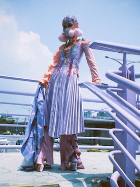 「YRU（-）のアイテム」を使った、WEDNESDAYさん（レディース・163cm）の夏コーディネート