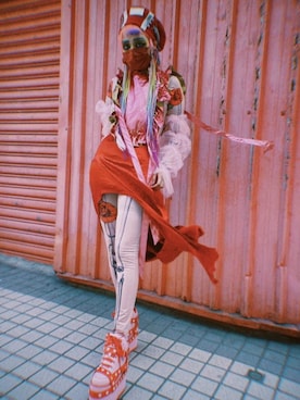 「YRU（-）のアイテム」を使った、WEDNESDAYさん（レディース・163cm）の夏コーディネート