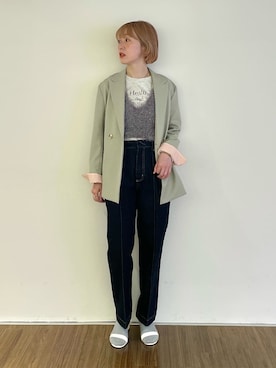 「cloenc（クロエンス）のアイテム」を使った、mikuさん（レディース・160cm）の冬コーディネート