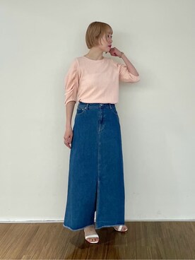 「cloenc（クロエンス）のアイテム」を使った、mikuさん（レディース・160cm）の春コーディネート