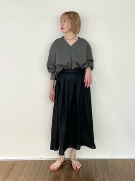 「cloenc（クロエンス）のアイテム」を使った、mikuさん（レディース・160cm）の春コーディネート