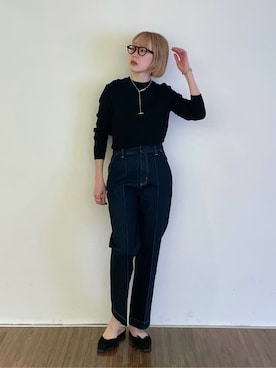 「cloenc（クロエンス）のアイテム」を使った、mikuさん（レディース・160cm）の冬コーディネート