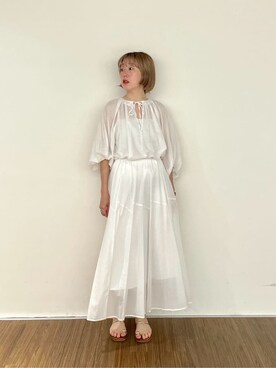 「cloenc（クロエンス）のアイテム」を使った、mikuさん（レディース・160cm）の夏コーディネート