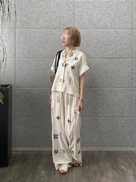 「GALLEST（ギャレスト）のアイテム」を使った、mikuさん（レディース・160cm）の夏コーディネート